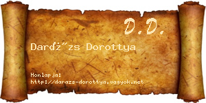 Darázs Dorottya névjegykártya