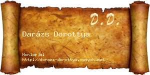 Darázs Dorottya névjegykártya